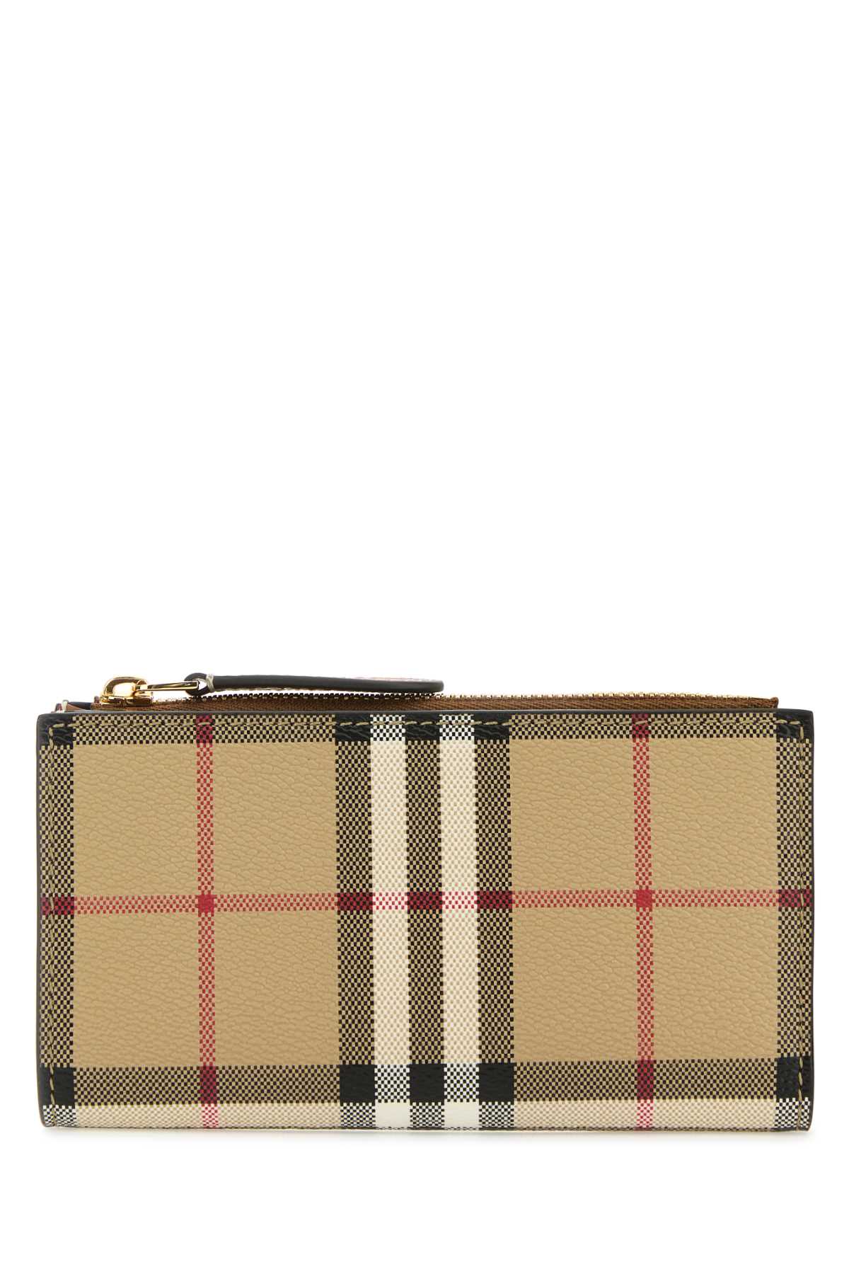 BURBERRY Checked Printed Canvas Mini Wallet