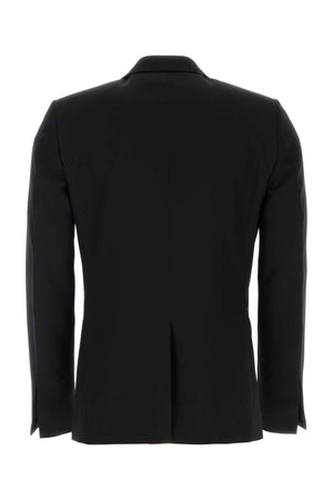 GIVENCHY Classic Black Wool Blazer for Men