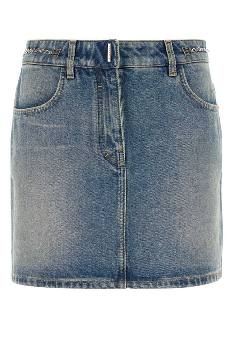 GIVENCHY Chic Denim Mini Skirt