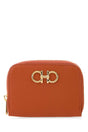 SALVATORE FERRAGAMO Mini Orange Leather Wallet