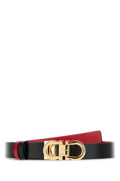 Ferragamo Reversible Leather Belt - 3 cm Height - Elegant Accessories for Women