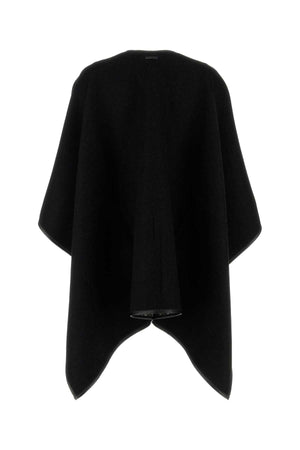 SALVATORE FERRAGAMO Reversible Black Wool Cape for Women