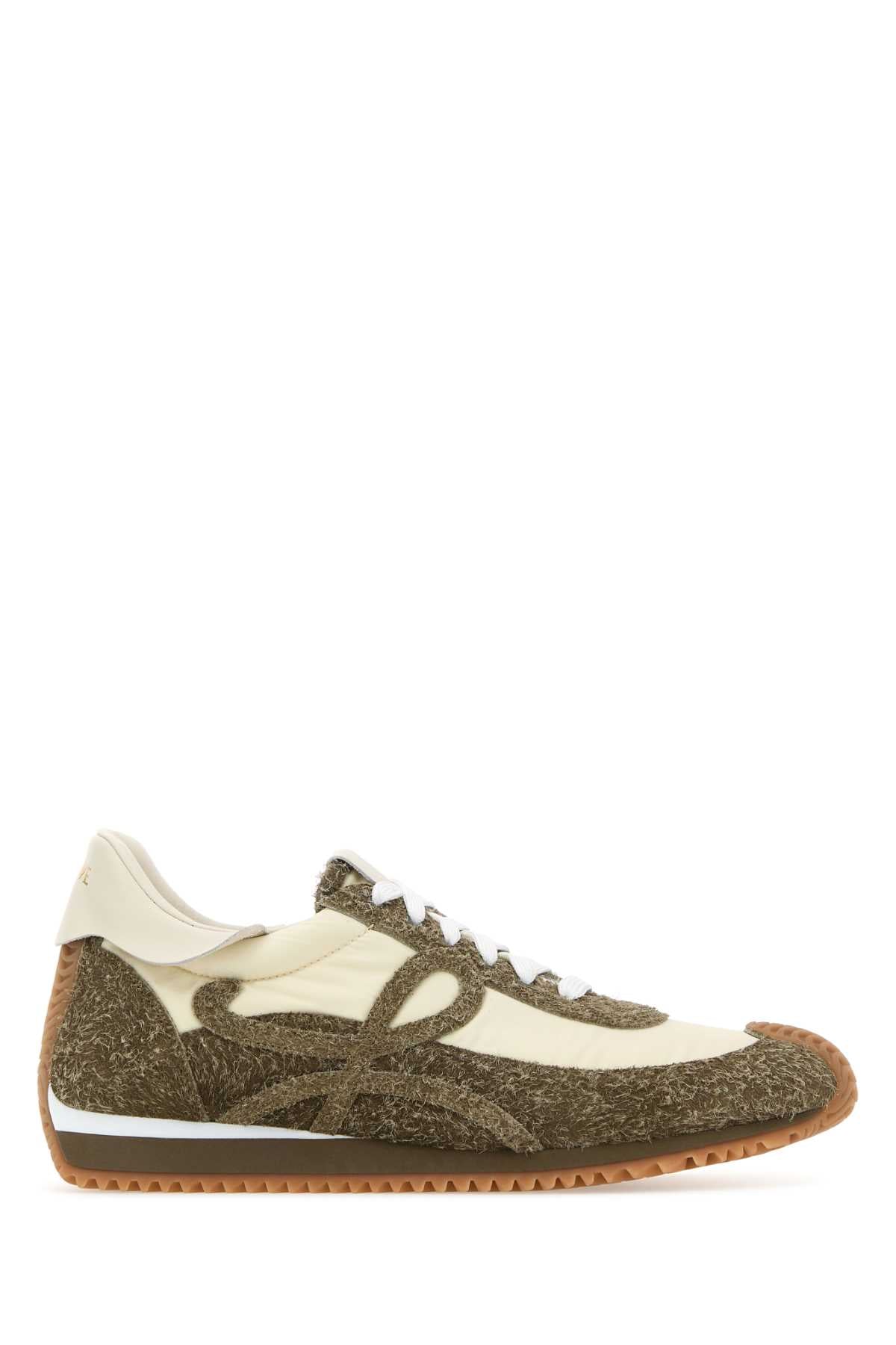 LOEWE Two-tone Suede and Nylon Flow Runner Sneaker for Men