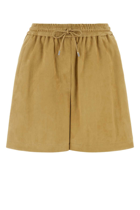 LOEWE Chic Beige Suede Mini Shorts for Women