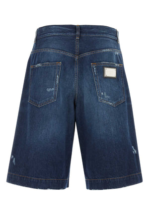 DOLCE & GABBANA Classic Denim Bermuda Shorts for Men