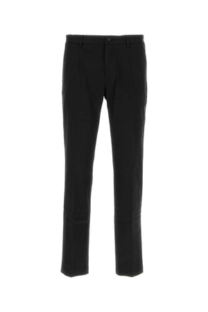 DOLCE & GABBANA Essential Black Stretch Cotton Pants for Men