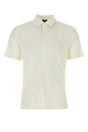 ZEGNA Casual Ivory Piquet Polo Shirt for Men