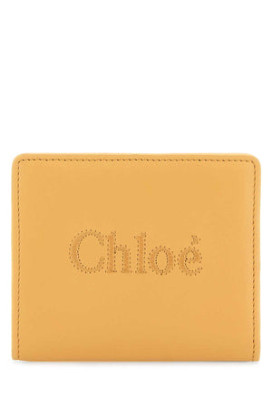 CHLOE Peach Mini Leather Wallet - 11 cm x 9 cm x 3 cm