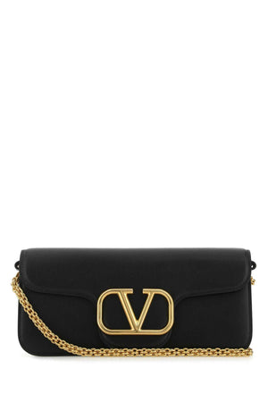 VALENTINO GARAVANI Mini Black Leather Locò Handbag