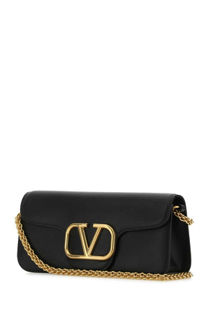 VALENTINO GARAVANI Mini Black Leather Locò Handbag