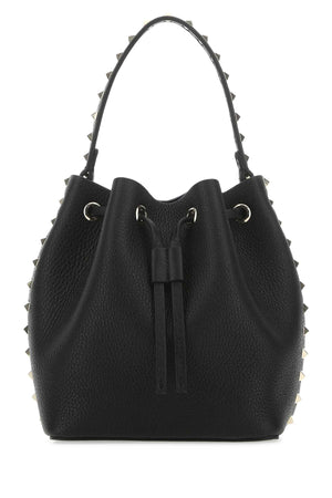 VALENTINO GARAVANI Mini Leather Rockstud Bucket Handbag