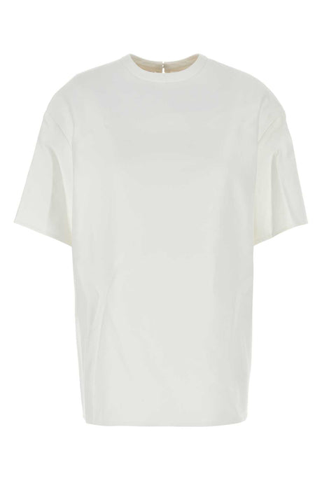 VALENTINO GARAVANI Essential White Cotton Blend T-Shirt for Women