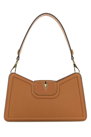 VALENTINO GARAVANI Mini Camel Leather VLogo Shoulder Handbag