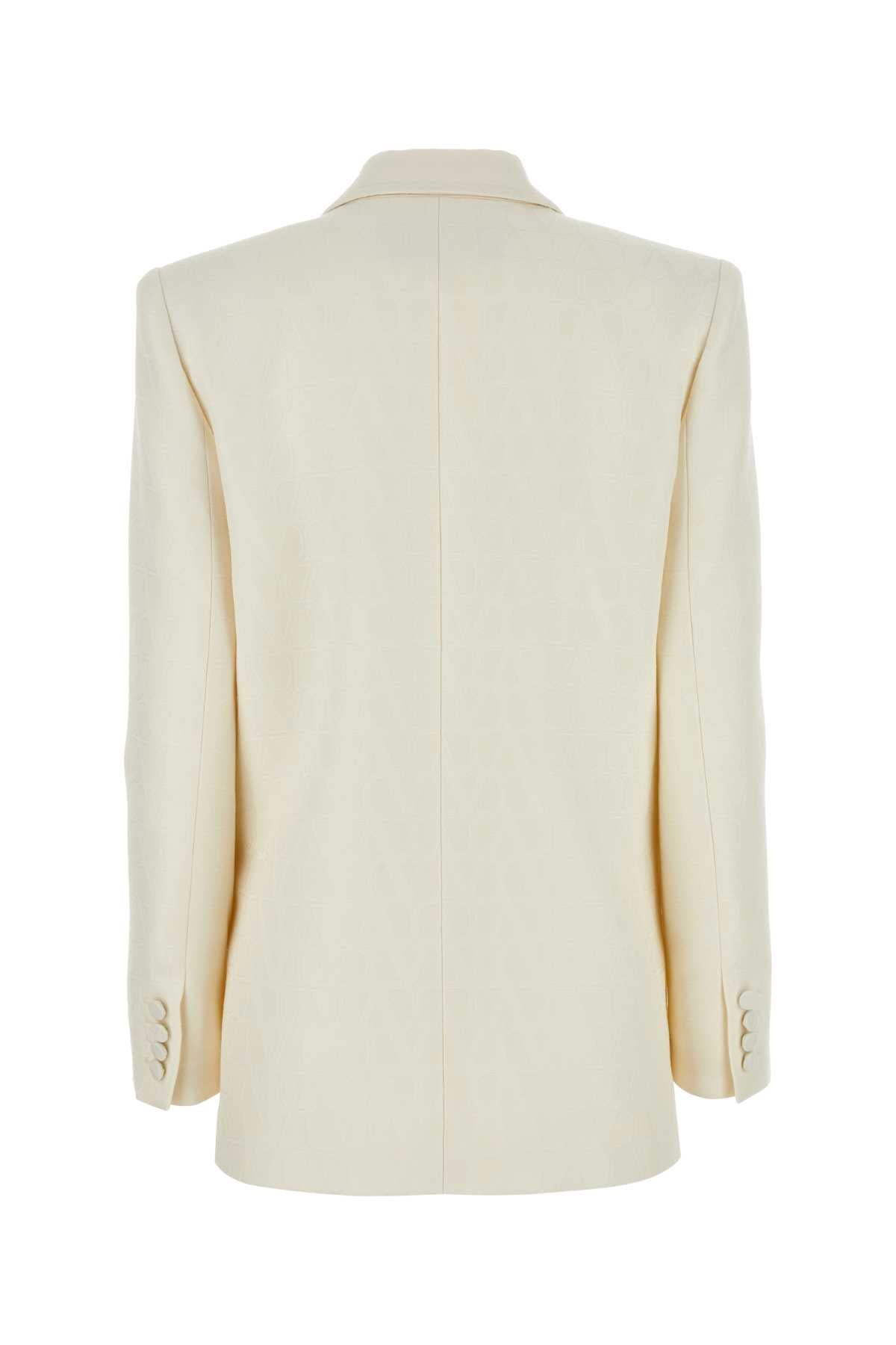 VALENTINO GARAVANI Ivory Crepe Blazer