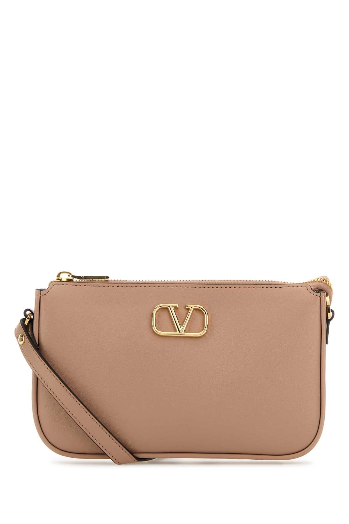 VALENTINO GARAVANI Mini Pink Leather Crossbody Handbag