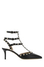 VALENTINO GARAVANI Rockstud Mini Black Leather Pumps - 7 cm Heel