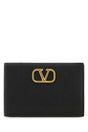 VALENTINO GARAVANI Mini Black Leather VLogo Wallet