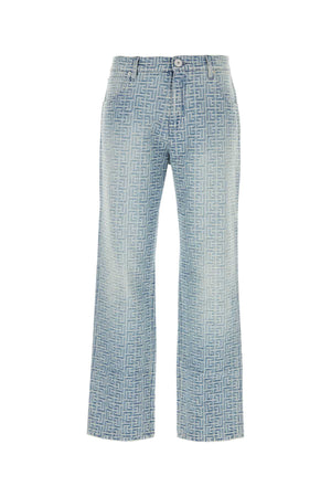 BALMAIN Embroidered Denim Jeans for Men - Season 24S