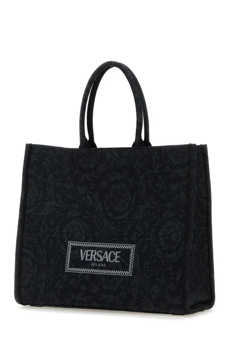 VERSACE Embroidered Athena Big Handbag - 44cm x 35cm x 17cm