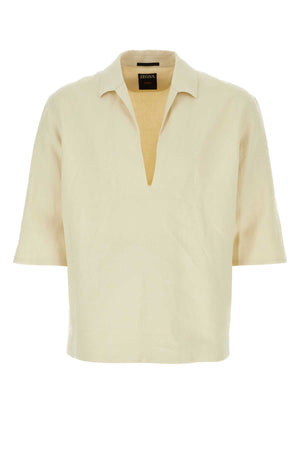 ZEGNA Linen Shirt for Men - Classic Tan