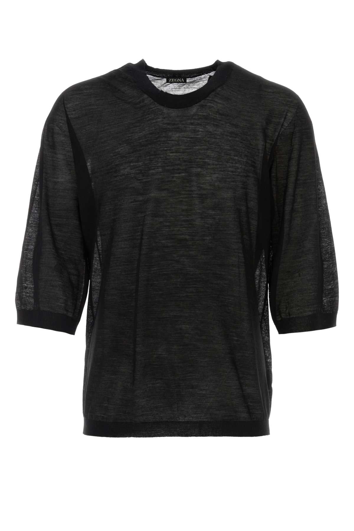 ZEGNA Sophisticated Black Wool Sweater Set for Men