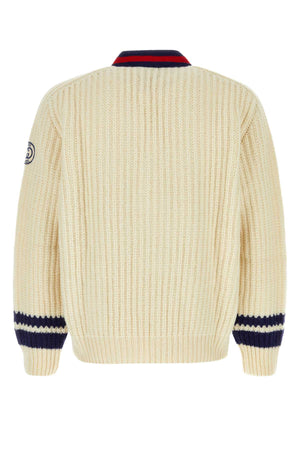 GUCCI Ivory Wool Cardigan for Men - Elegant Knitwear