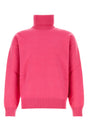 GUCCI Stretch Wool Blend Sweater in Dark Pink