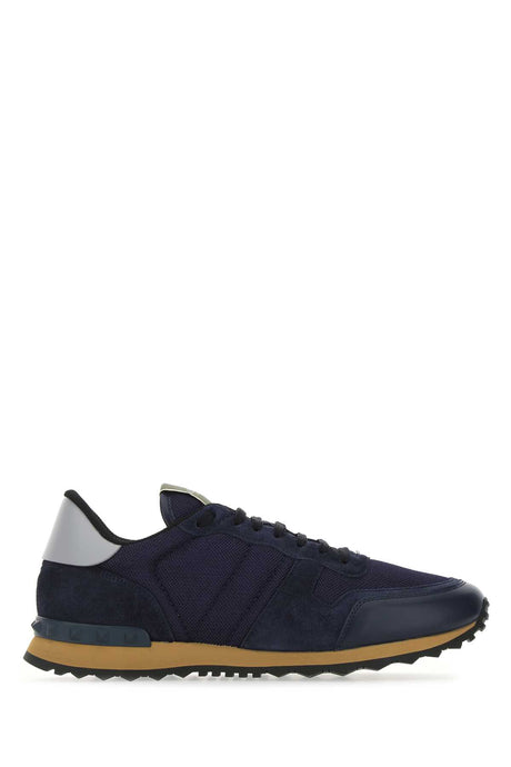 VALENTINO GARAVANI Multicolor Fabric and Suede Sneakers for Men