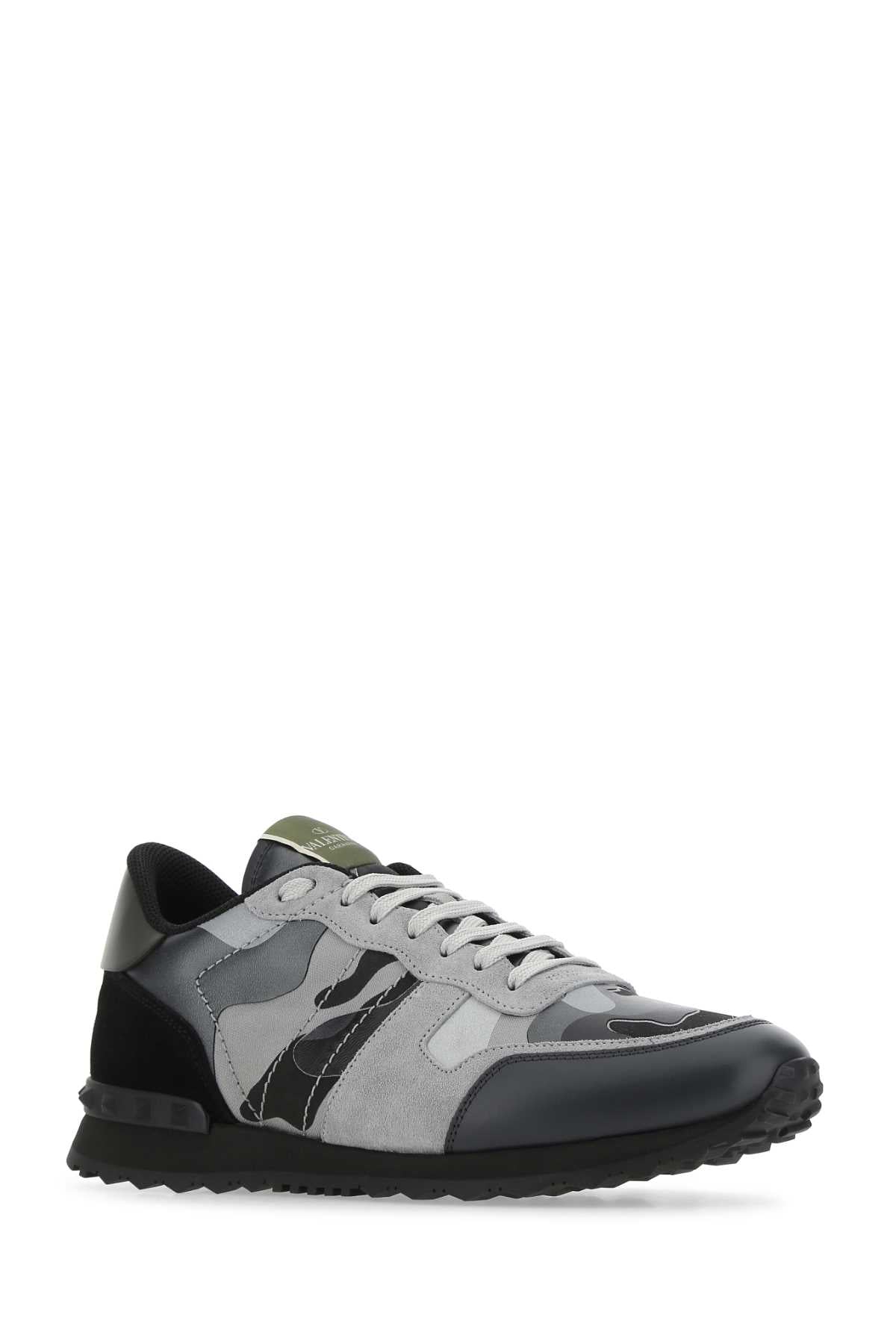 VALENTINO GARAVANI Multicolor Camouflage Rockrunner Sneakers for Men