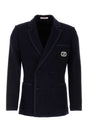 VALENTINO GARAVANI Sleek Midnight Blue Wool Blend Blazer for Men