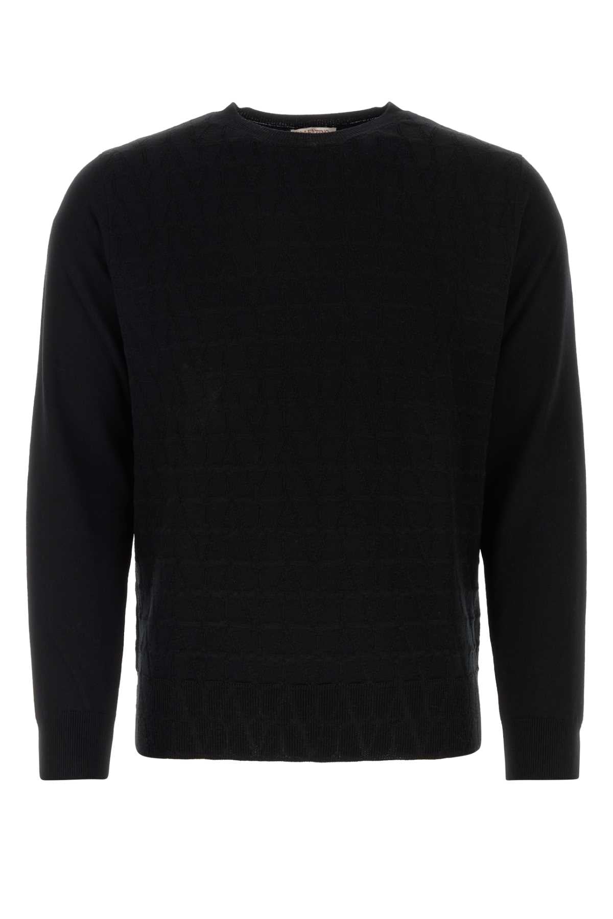 VALENTINO GARAVANI Classic Black Wool Sweater for Men