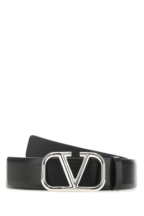 VALENTINO GARAVANI Sleek Leather VLogo Belt - 3 cm Height