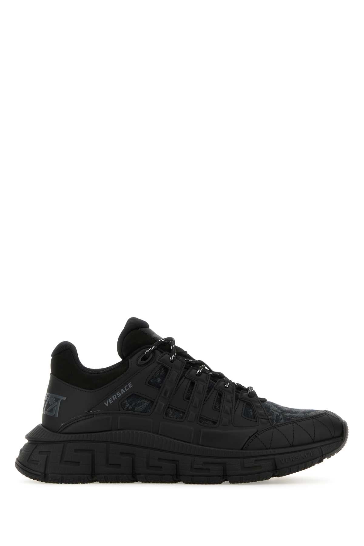 VERSACE Baroque-Inspired Black Trigreca Sneaker