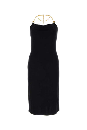 BOTTEGA VENETA Chic Black Viscose Blend Dress