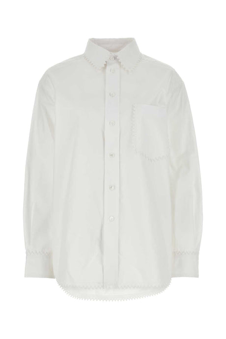 BOTTEGA VENETA Classic White Oxford Shirt for Women