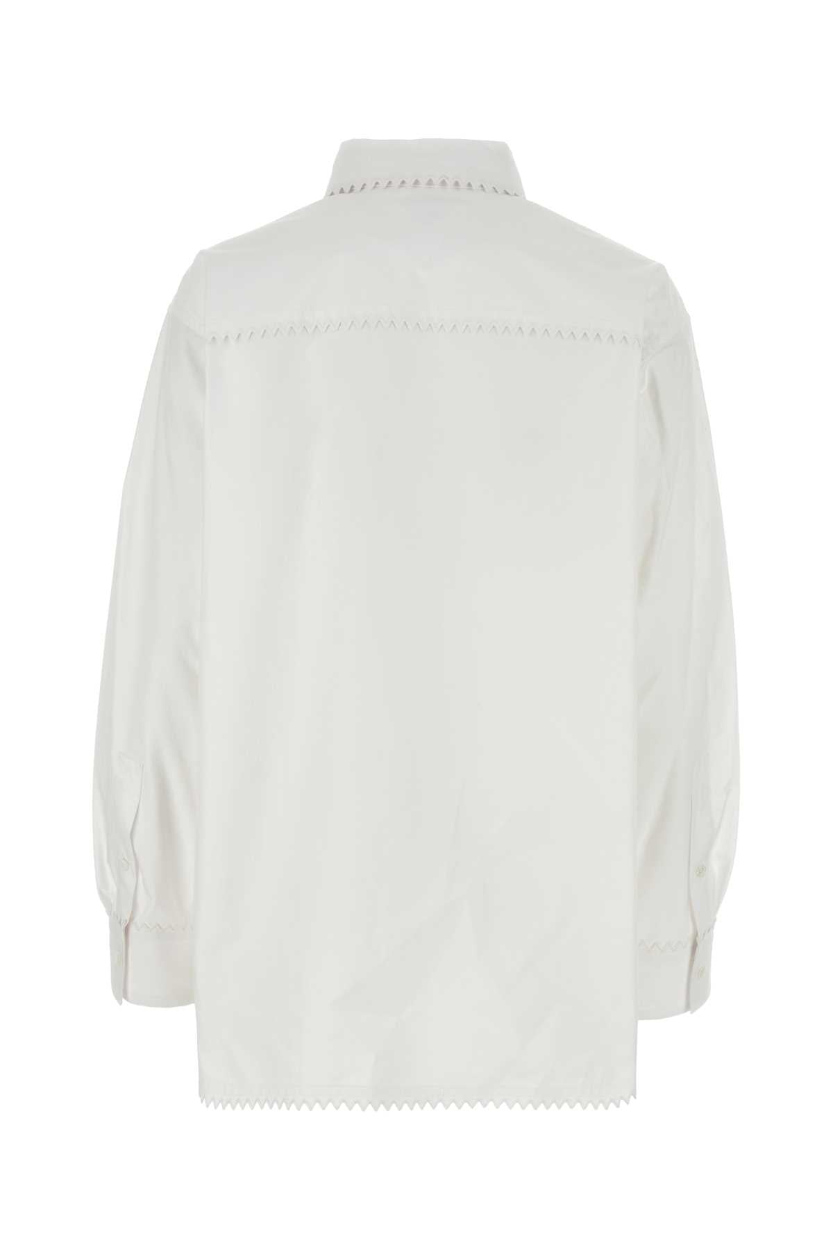 BOTTEGA VENETA Classic White Oxford Shirt for Women