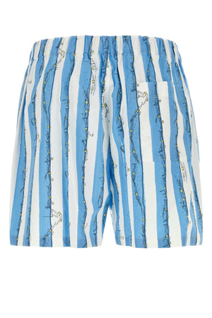 BOTTEGA VENETA Printed Cotton Bermuda Shorts for Men