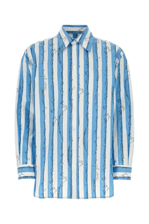 BOTTEGA VENETA Printed Poplin Shirt for Men