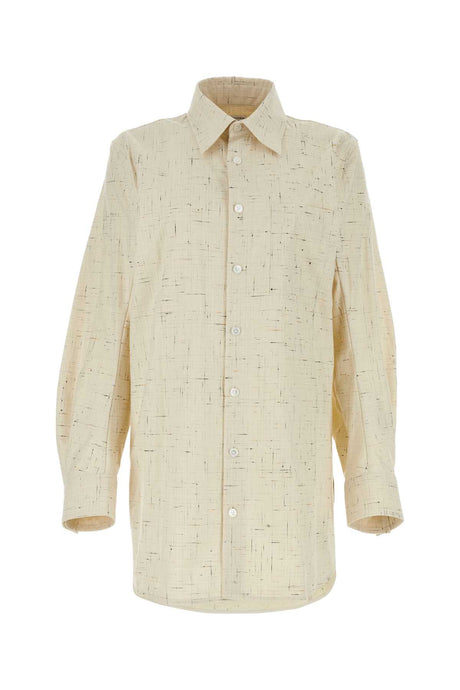 BOTTEGA VENETA Chic Cream Blend Button-Up Shirt for Women