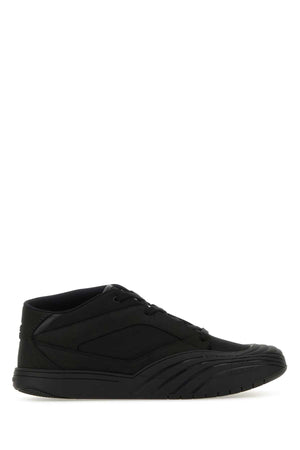 GIVENCHY Black Fabric and Leather Skate Sneakers for Men