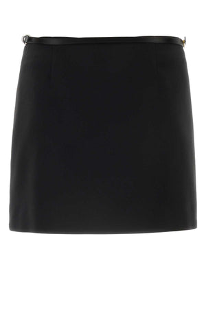 GIVENCHY Chic Black Silk Mini Skirt