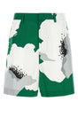 VALENTINO GARAVANI Floral Print Cotton Bermuda Shorts for Men