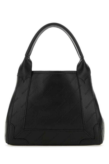 BALENCIAGA Mini Black Leather Basket Handbag