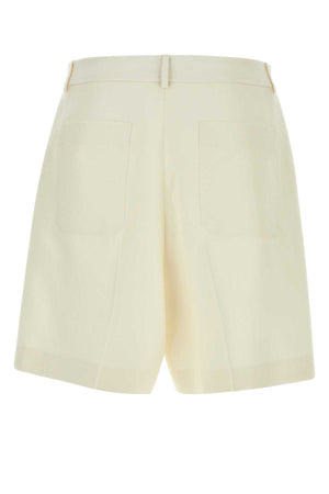 VALENTINO GARAVANI Ivory Wool Blend Bermuda Shorts