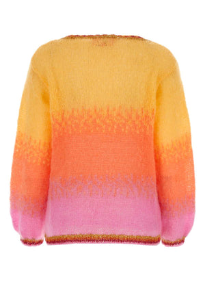 ROSE CARMINE Multicolor Mohair Blend Sweater