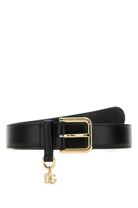 DOLCE & GABBANA Elegant Leather Belt - 3 cm Height