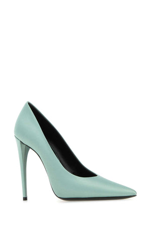 SAINT LAURENT Elegant Satin Monceau Pumps with 11cm Heel