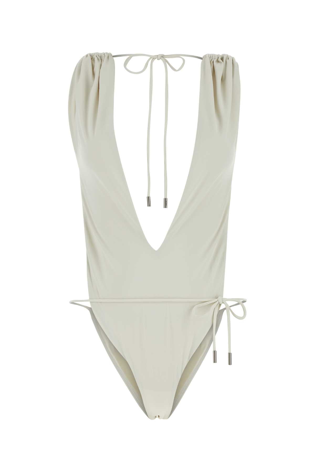 SAINT LAURENT Chalk Stretch Nylon Swimsuit