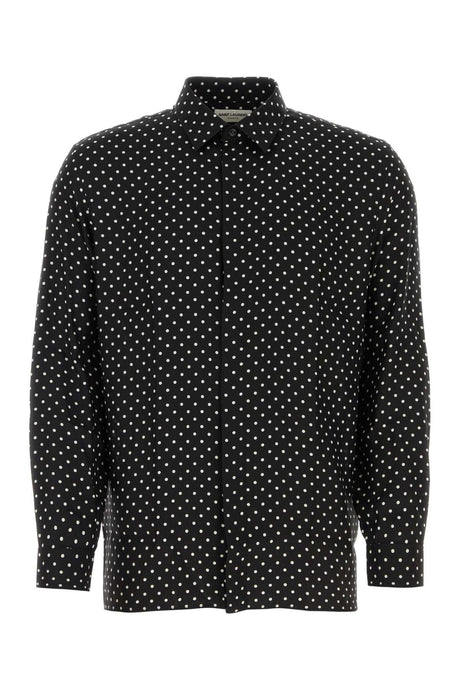 SAINT LAURENT Stylish Printed Silk Shirt for Men - 24S