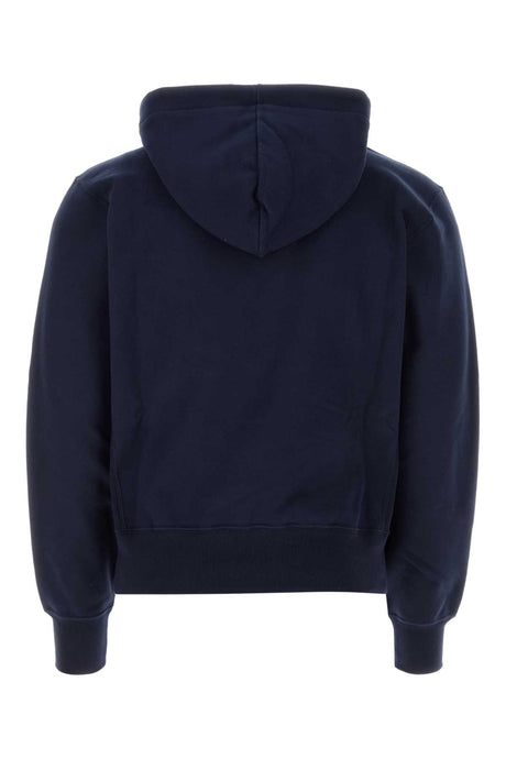 SAINT LAURENT Midnight Blue Cotton Sweatshirt for Men